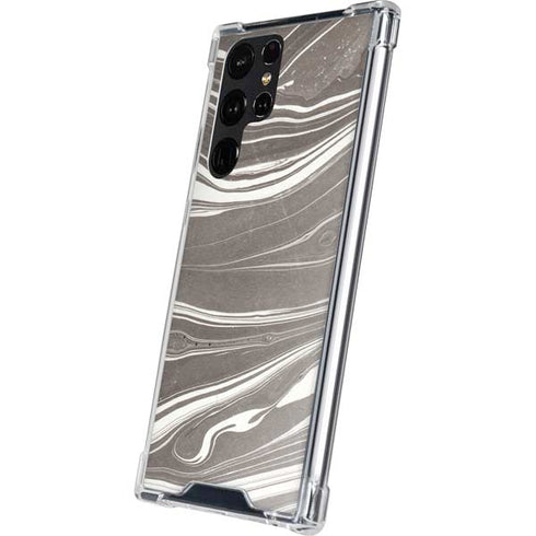 Grey Marble Galaxy S24 Ultra Clear Case