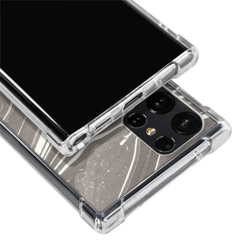 Grey Marble Galaxy S24 Ultra Clear Case