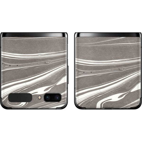 Grey Marble Galaxy Z Flip Skin