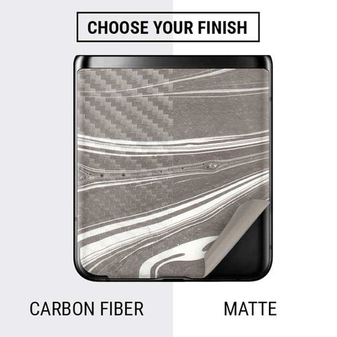 Grey Marble Galaxy Z Flip Skin