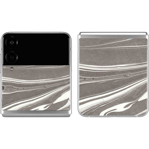Grey Marble Galaxy Z Flip4 5G Skin
