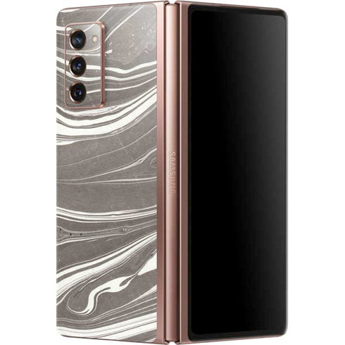Grey Marble Galaxy Z Fold2 5G Skin
