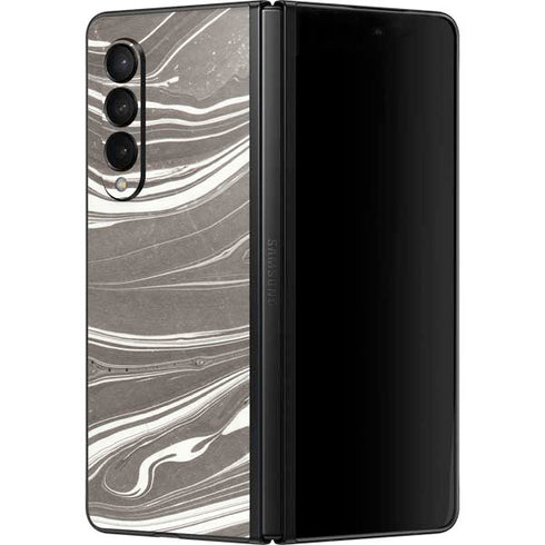 Grey Marble Galaxy Z Fold3 5G Skin
