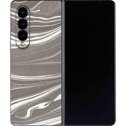 Grey Marble Galaxy Z Fold4 5G Skin