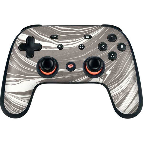 Grey Marble Google Stadia Controller Skin