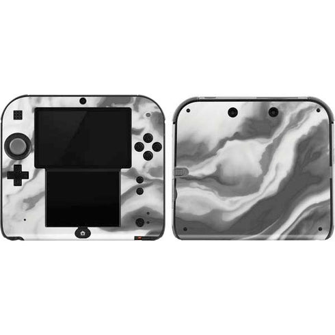 Grey Marble Ink Nintendo 2DS Skin