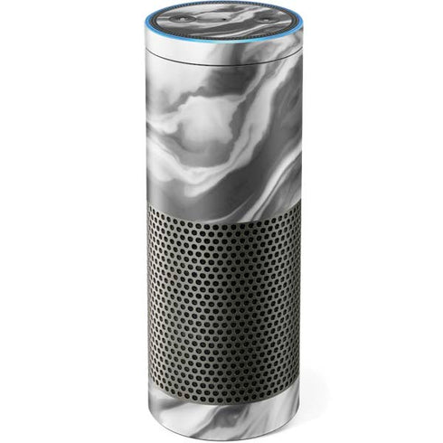 Grey Marble Ink Amazon Echo Skin
