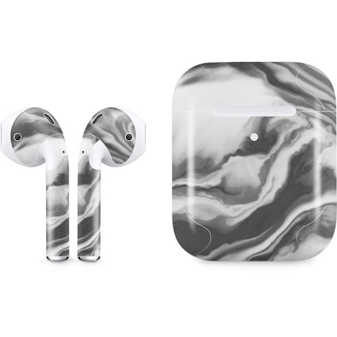 Grey Marble Ink Apple AirPods 2 Skin