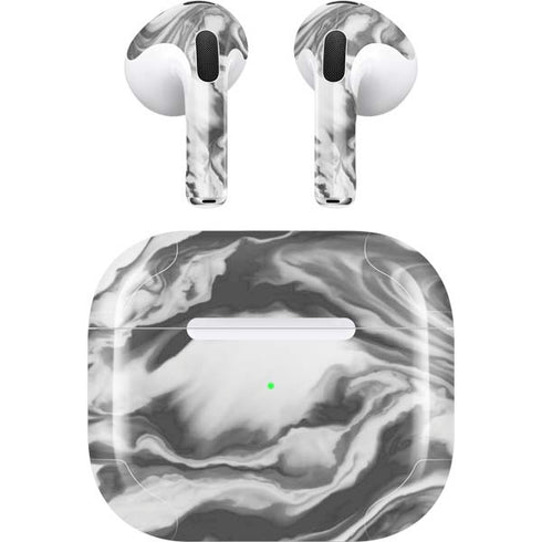 Grey Marble Ink Apple AirPods (3rd Gen 2021) Skin
