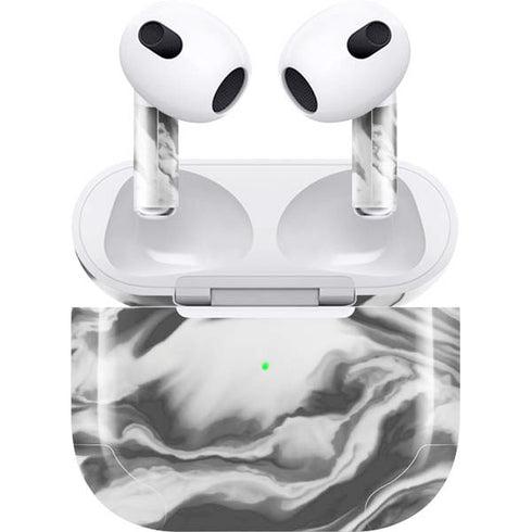 Grey Marble Ink Apple AirPods (3rd Gen 2021) Skin