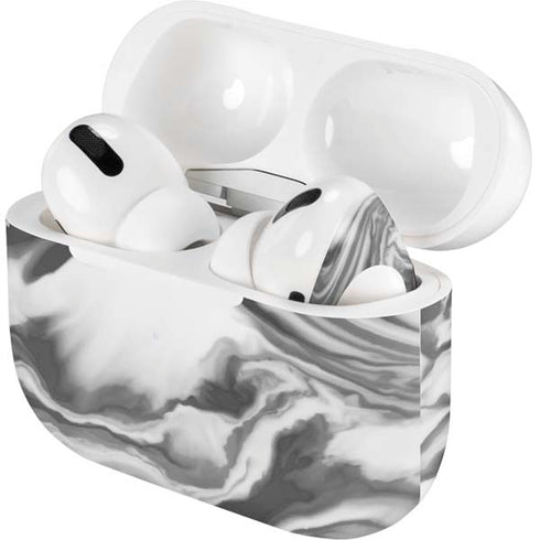 Grey Marble Ink Apple AirPods Pro Skin