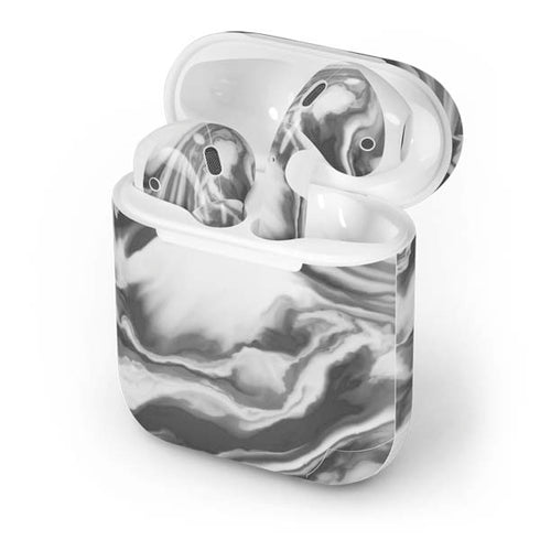 Grey Marble Ink Apple AirPods Skin
