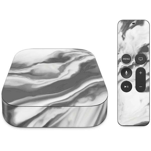 Grey Marble Ink Apple TV Skin