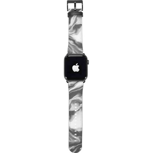 Grey Marble Ink Apple Watch Band 38-40mm