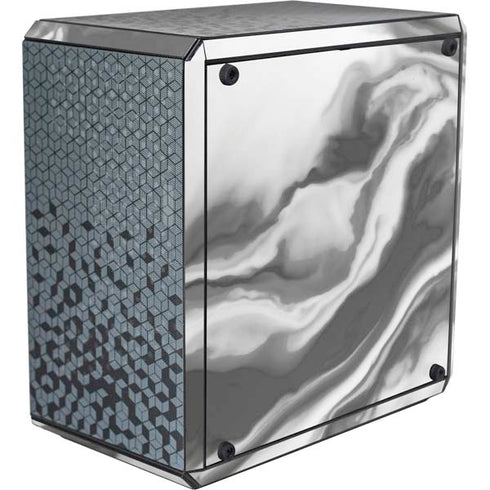 Grey Marble Ink Cooler Master MasterBox Q300L Mini Tower Skin