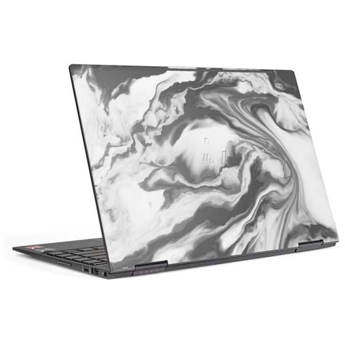 Grey Marble Ink HP Envy Skin
