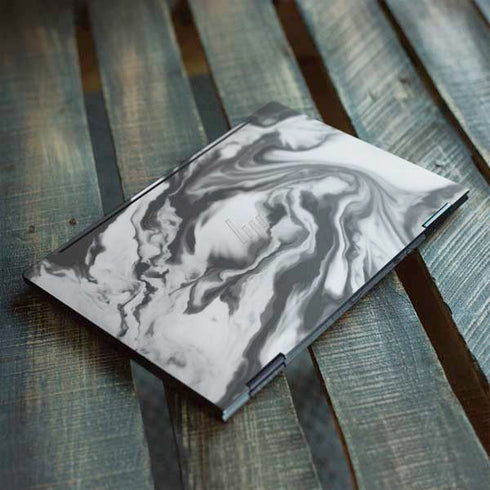 Grey Marble Ink HP Envy Skin