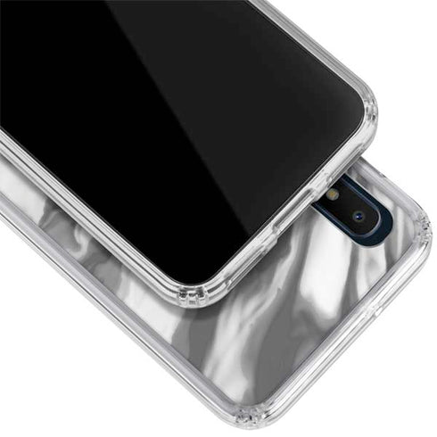 Grey Marble Ink Galaxy A10e Clear Case