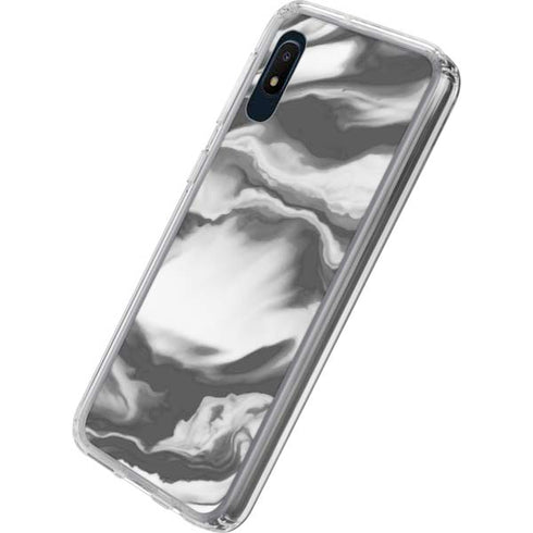 Grey Marble Ink Galaxy A10e Clear Case