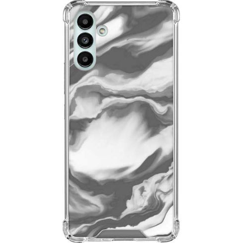 Grey Marble Ink Galaxy A13 5G Clear Case