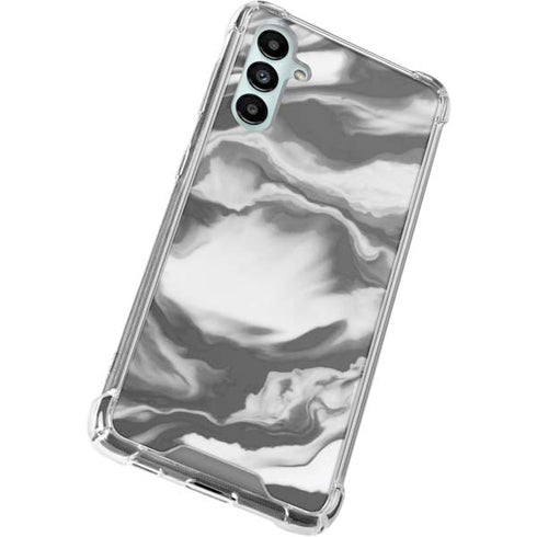 Grey Marble Ink Galaxy A14 5G Clear Case