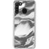 Grey Marble Ink Galaxy A21 Clear Case