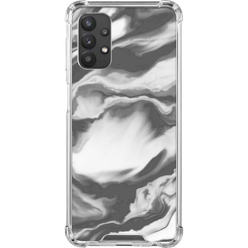 Grey Marble Ink Galaxy A32 5G Clear Case