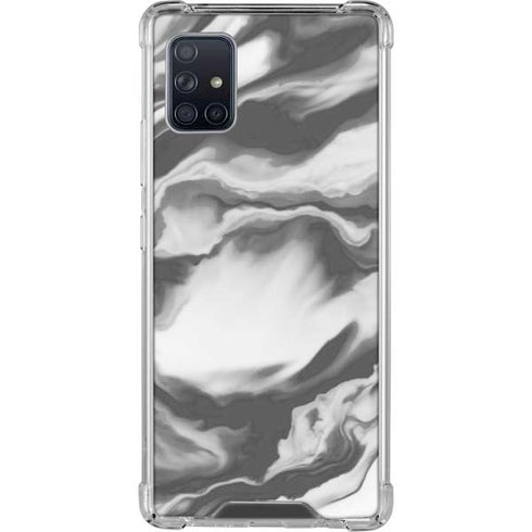Grey Marble Ink Galaxy A51 5G Clear Case