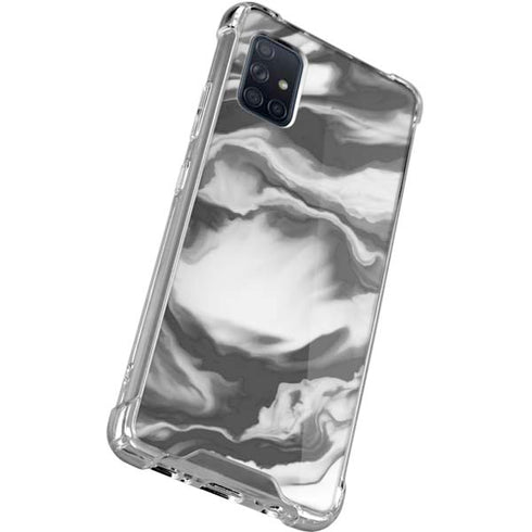 Grey Marble Ink Galaxy A51 5G Clear Case