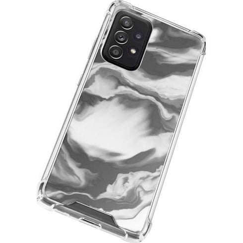 Grey Marble Ink Galaxy A52 5G Clear Case