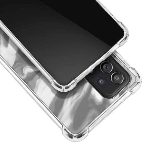 Grey Marble Ink Galaxy A52 5G Clear Case