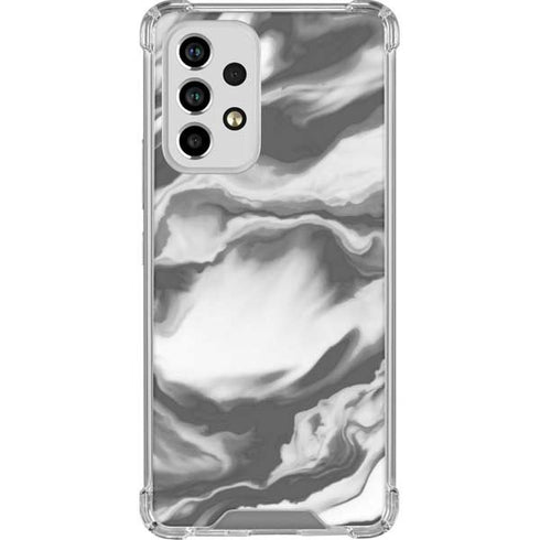Grey Marble Ink Galaxy A53 5G Clear Case