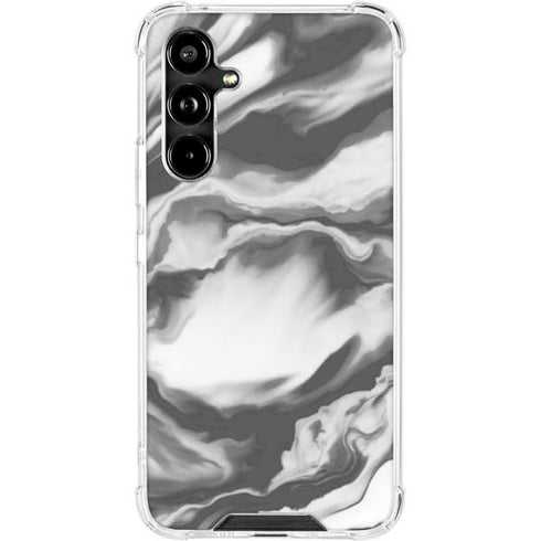 Grey Marble Ink Galaxy A54 5G Clear Case