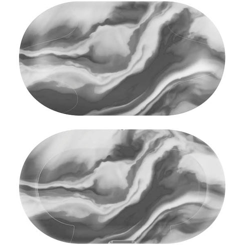Grey Marble Ink Galaxy Buds Plus Skin