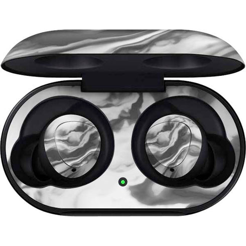 Grey Marble Ink Galaxy Buds Skin
