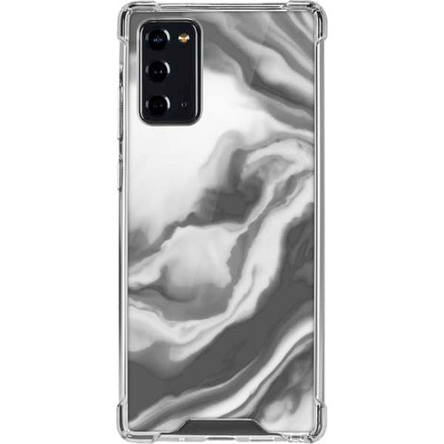 Grey Marble Ink Galaxy Note20 5G Clear Case