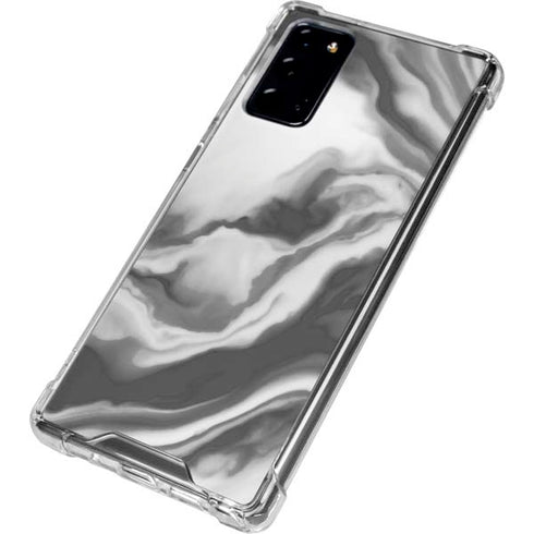 Grey Marble Ink Galaxy Note20 5G Clear Case