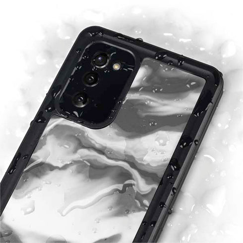 Grey Marble Ink Galaxy Note20 5G Waterproof Case