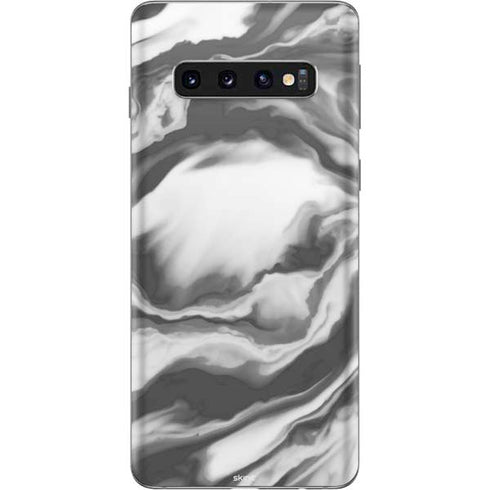 Grey Marble Ink Galaxy S10 Skin