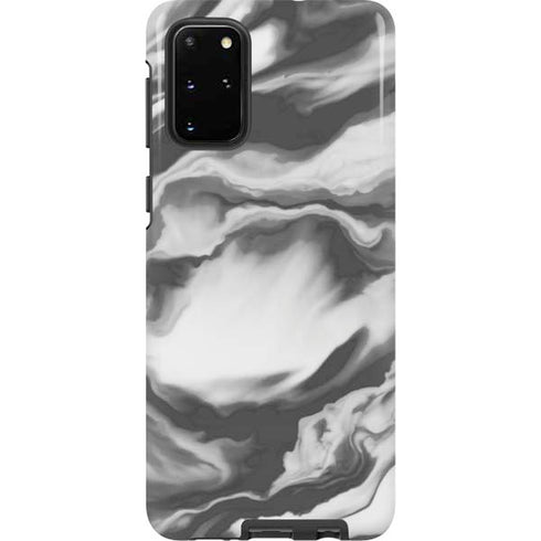 Grey Marble Ink Galaxy S20 Plus Pro Case