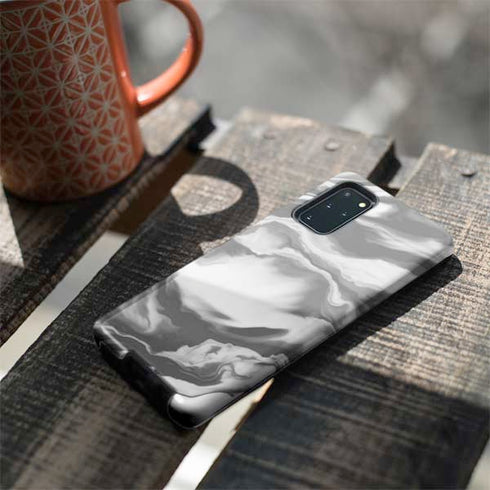 Grey Marble Ink Galaxy S20 Plus Pro Case