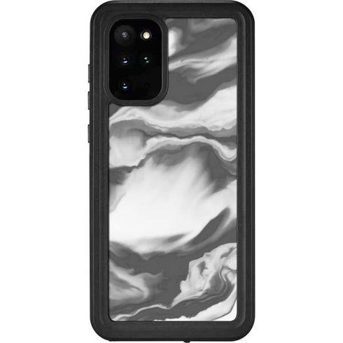 Grey Marble Ink Galaxy S20 Plus Waterproof Case