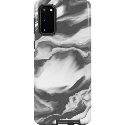 Grey Marble Ink Galaxy S20 Pro Case
