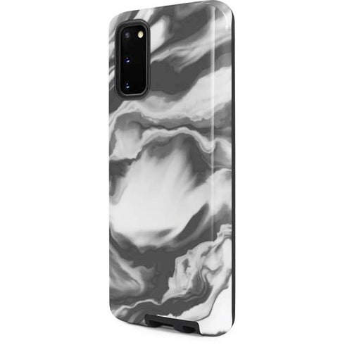 Grey Marble Ink Galaxy S20 Pro Case