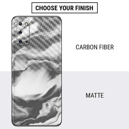 Grey Marble Ink Galaxy S20 Skin