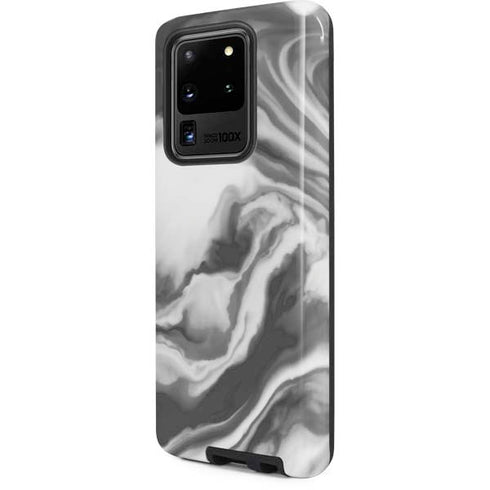 Grey Marble Ink Galaxy S20 Ultra 5G Pro Case