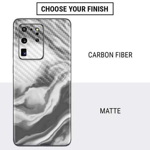 Grey Marble Ink Galaxy S20 Ultra 5G Skin