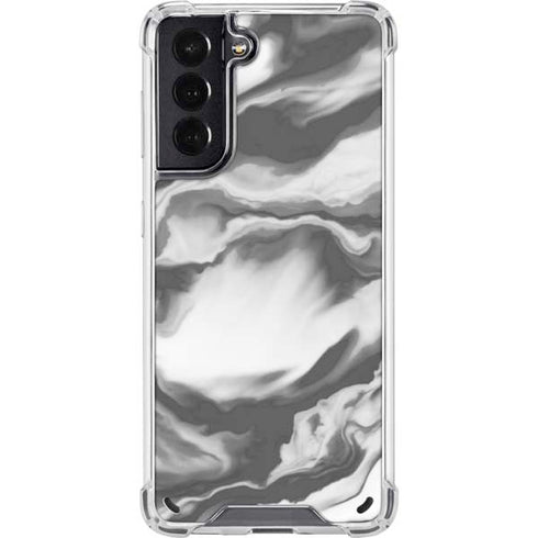 Grey Marble Ink Galaxy S21 5G Clear Case