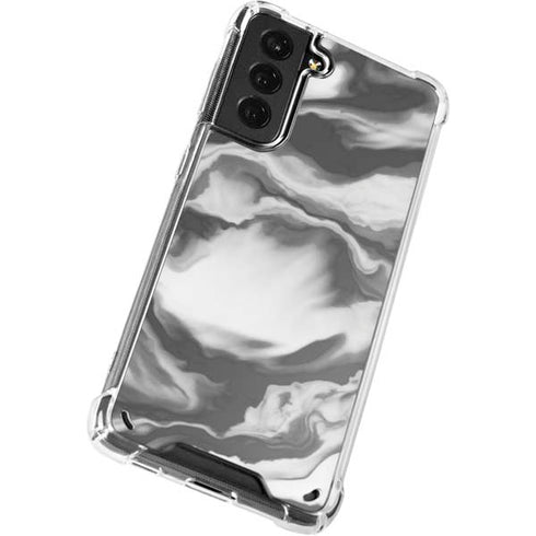 Grey Marble Ink Galaxy S21 5G Clear Case
