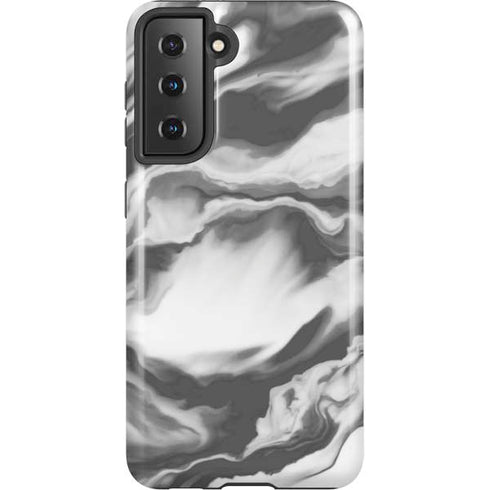 Grey Marble Ink Galaxy S21 5G Pro Case